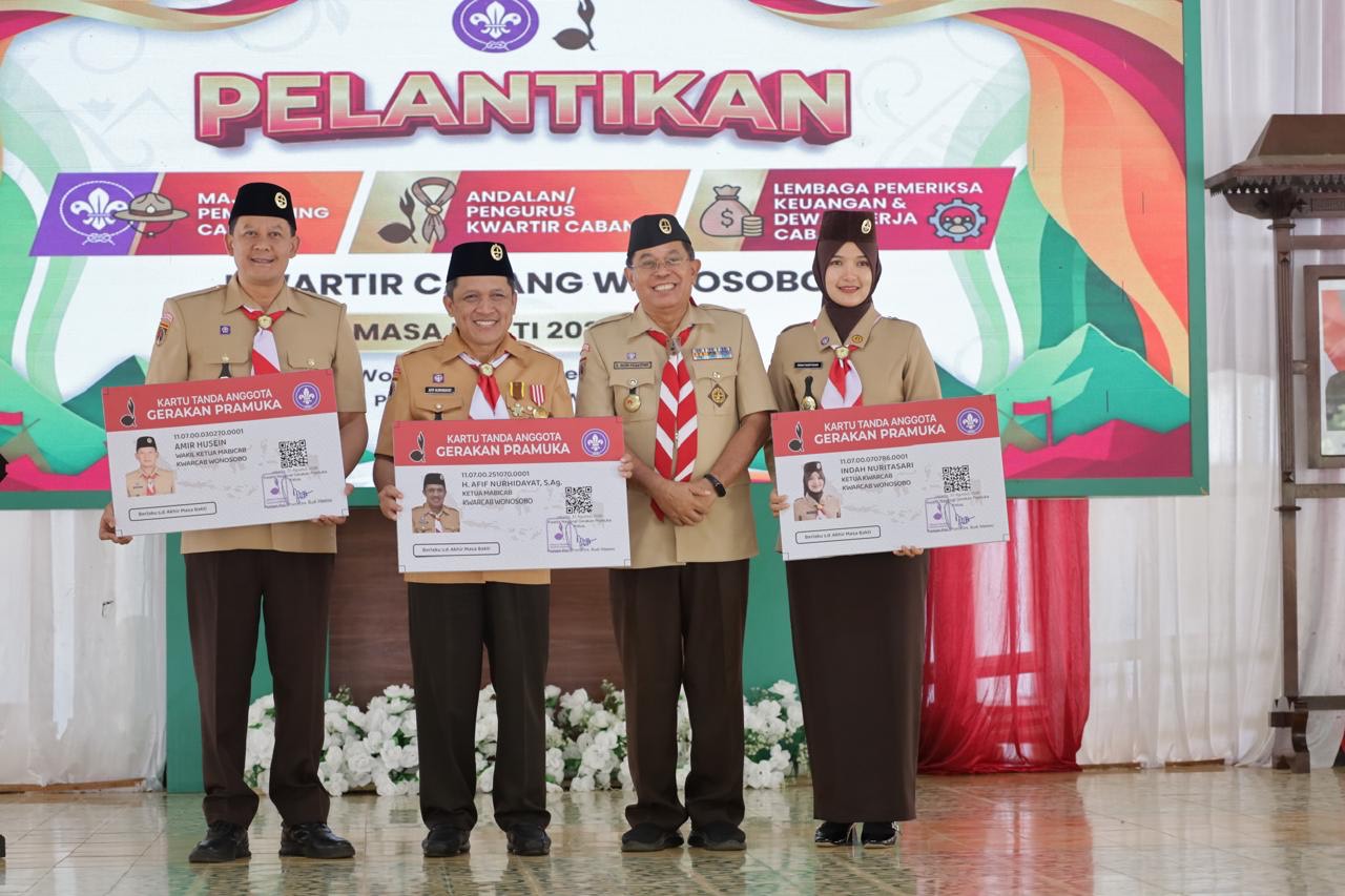 Kepengurusan Baru Kwarcab Pramuka Wonosobo Perkuat Pembentukan Karakter Generasi Muda